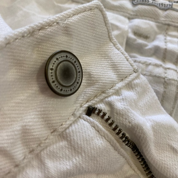 Free People White High Waist Denim Shorts - Picture 5 of 11